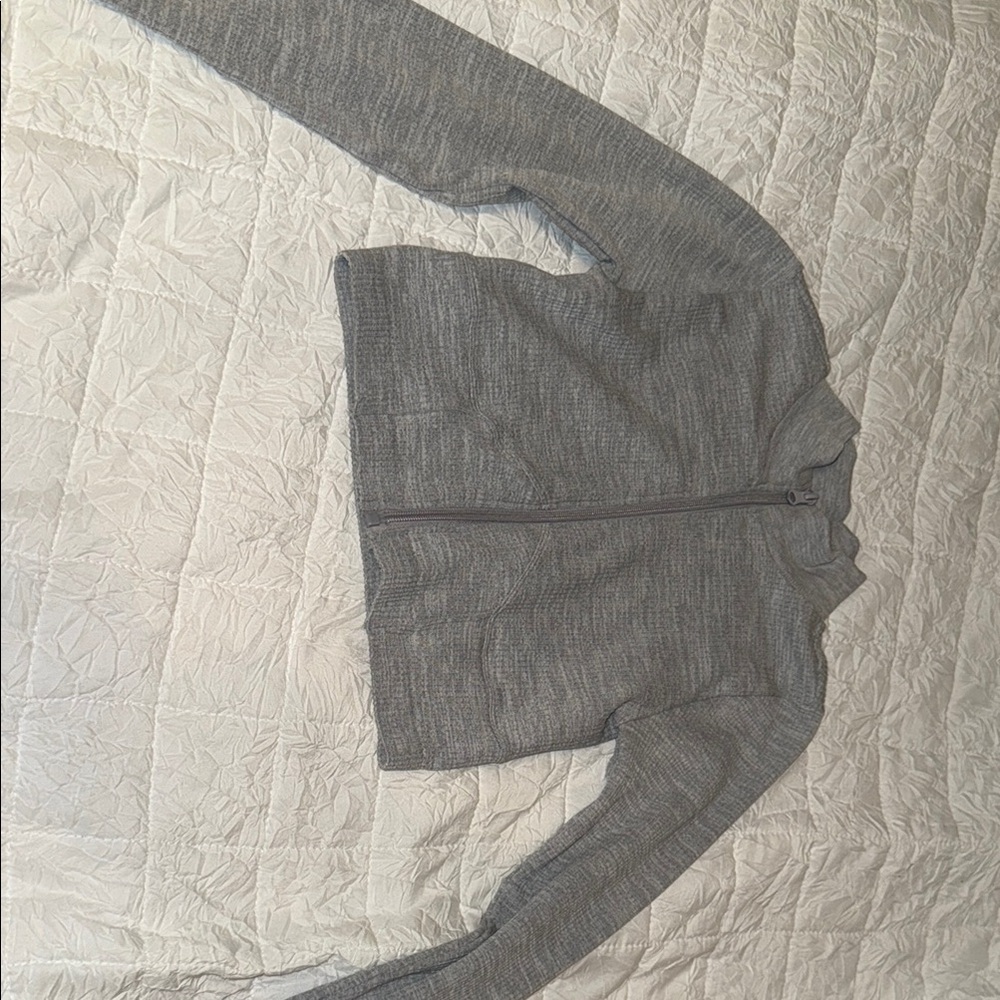 Forever 21 Light Gray Ribbed Jacket